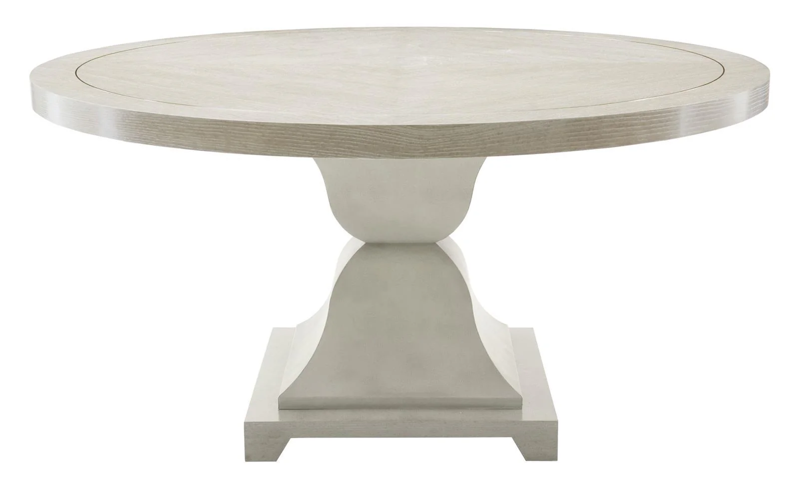 Bernhardt Criteria Round Dining Table in Heather Gray 363-271G-273G