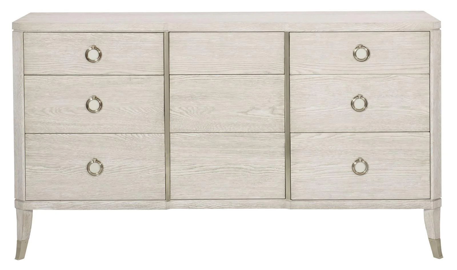 Bernhardt Domaine Blanc 9 Drawer Dresser in Dove White 374-052
