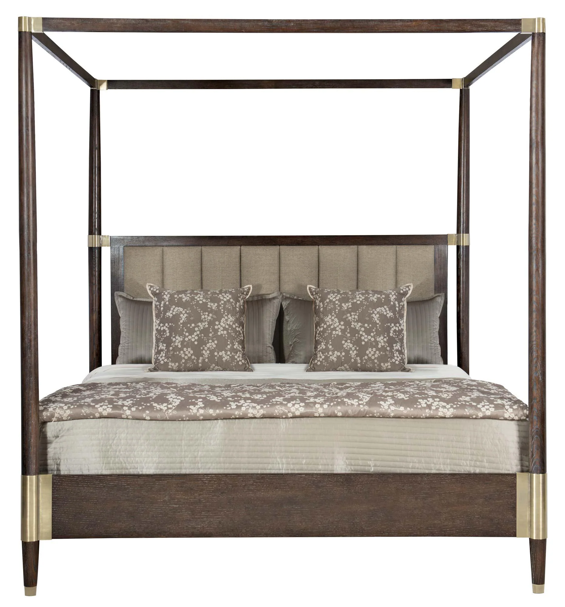 Bernhardt Clarendon King Canopy Bed in Arabica