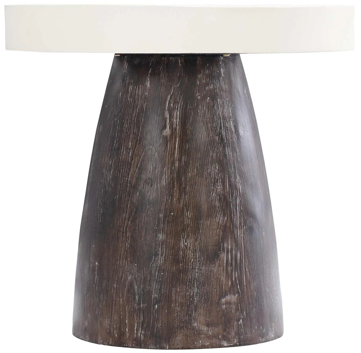 Bernhardt Logan Square Arlo End Table in Bone/Brownstone 303-123