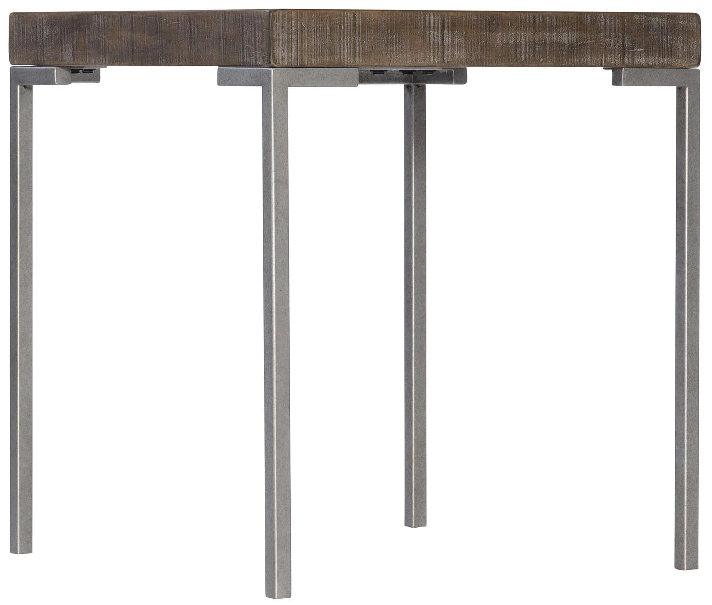 Bernhardt Logan Square Draper End Table in Sable Brown 303-124B