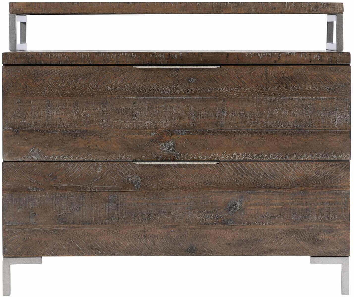 Bernhardt Loft Logan Square Haines 2-Drawer Bachelor's Chest in Sable Brown 303-229B