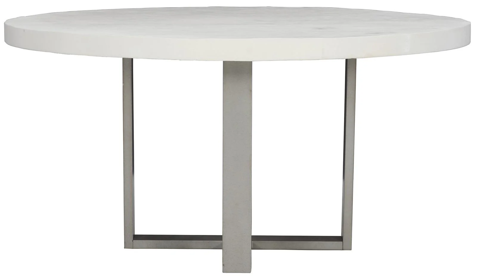 Bernhardt Logan Square Merrion Round Dining Table in Bone