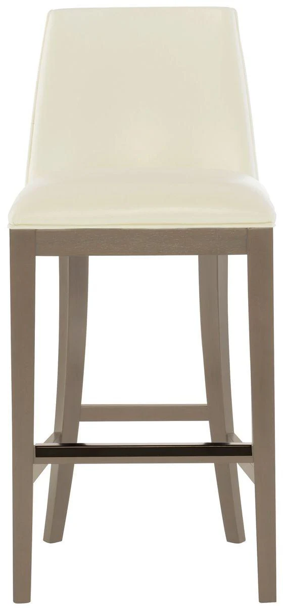 Bernhardt Interiors Bailey Leather Bar Stool in Smoke 35384AL