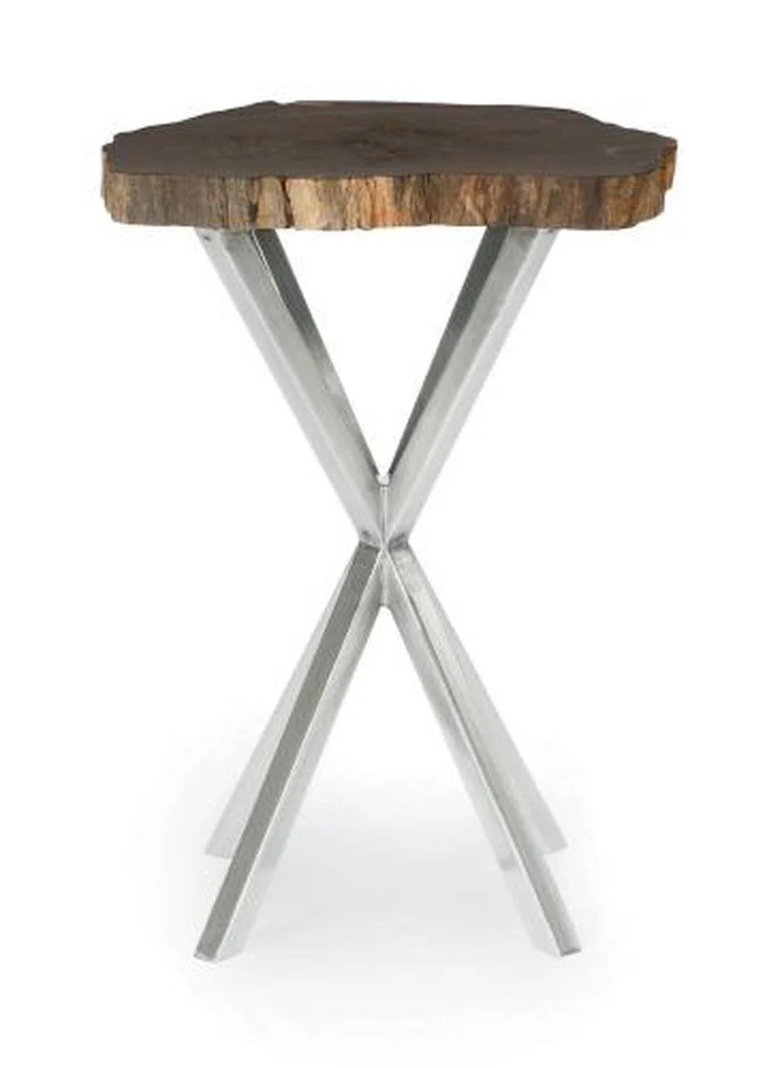 Bernhardt Interiors Black Petrified Chairside Table 336-104