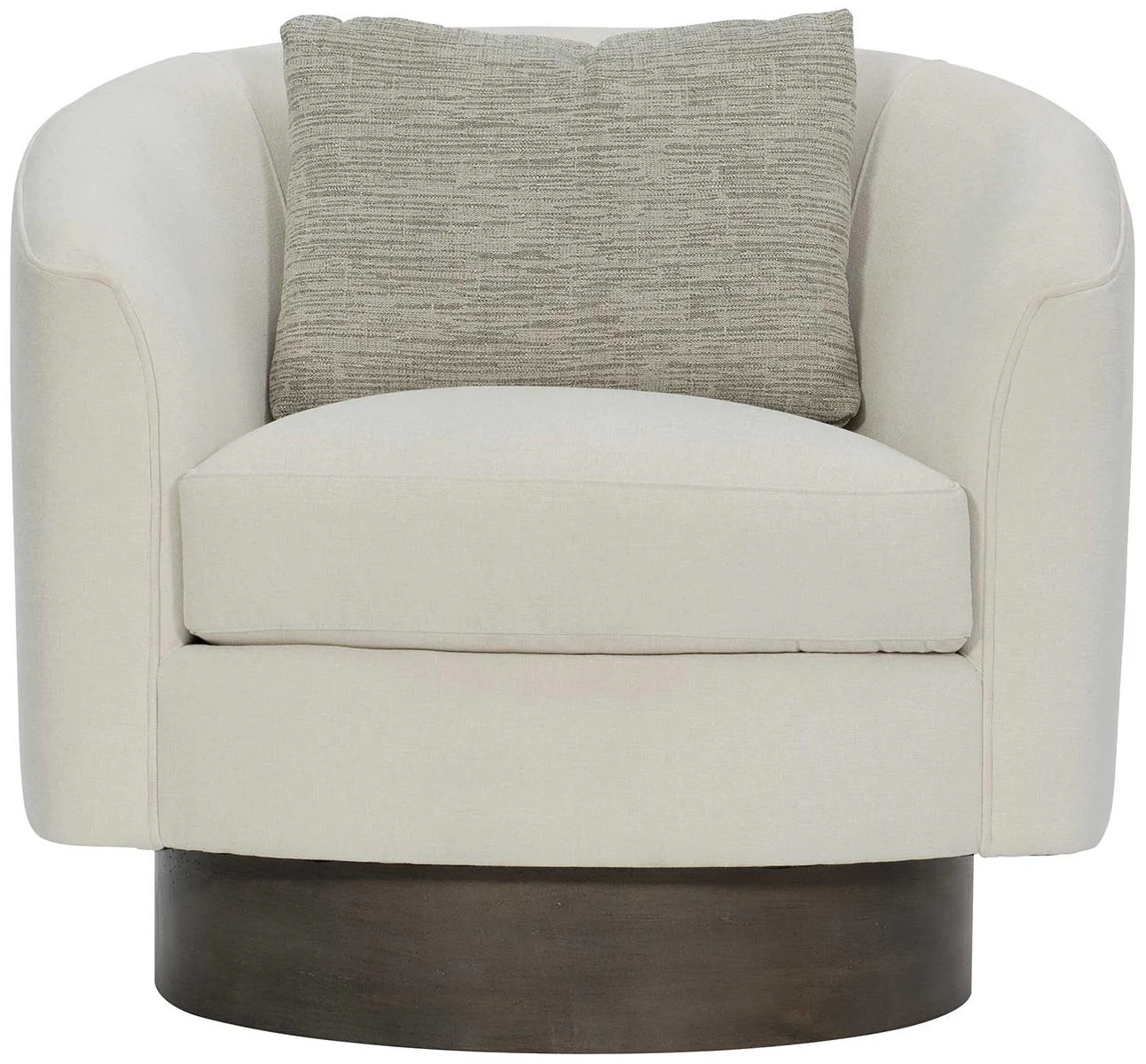 Bernhardt Interiors Camino Leather Swivel Chair in Mocha N5712SL