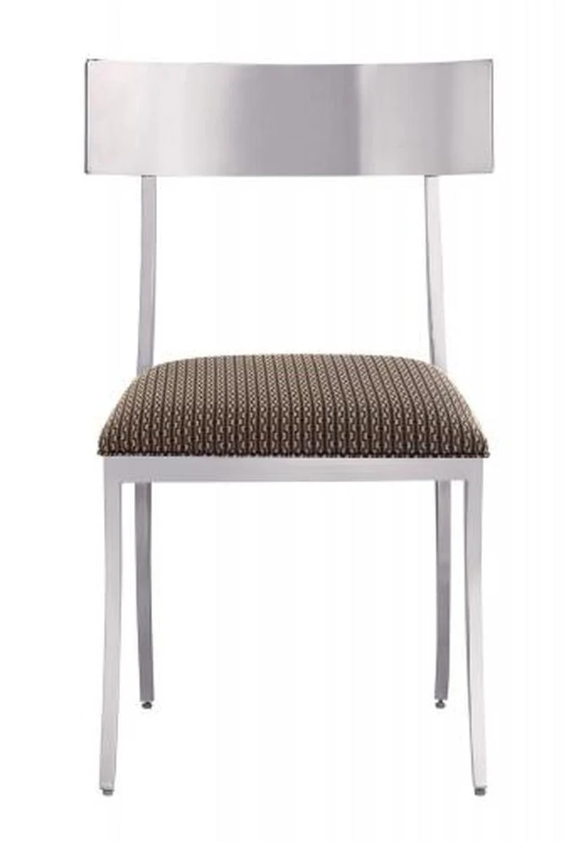 Bernhardt Interiors Gustav Metal Side Chair (Set of 2) in Polished Stainless Steel 330-585