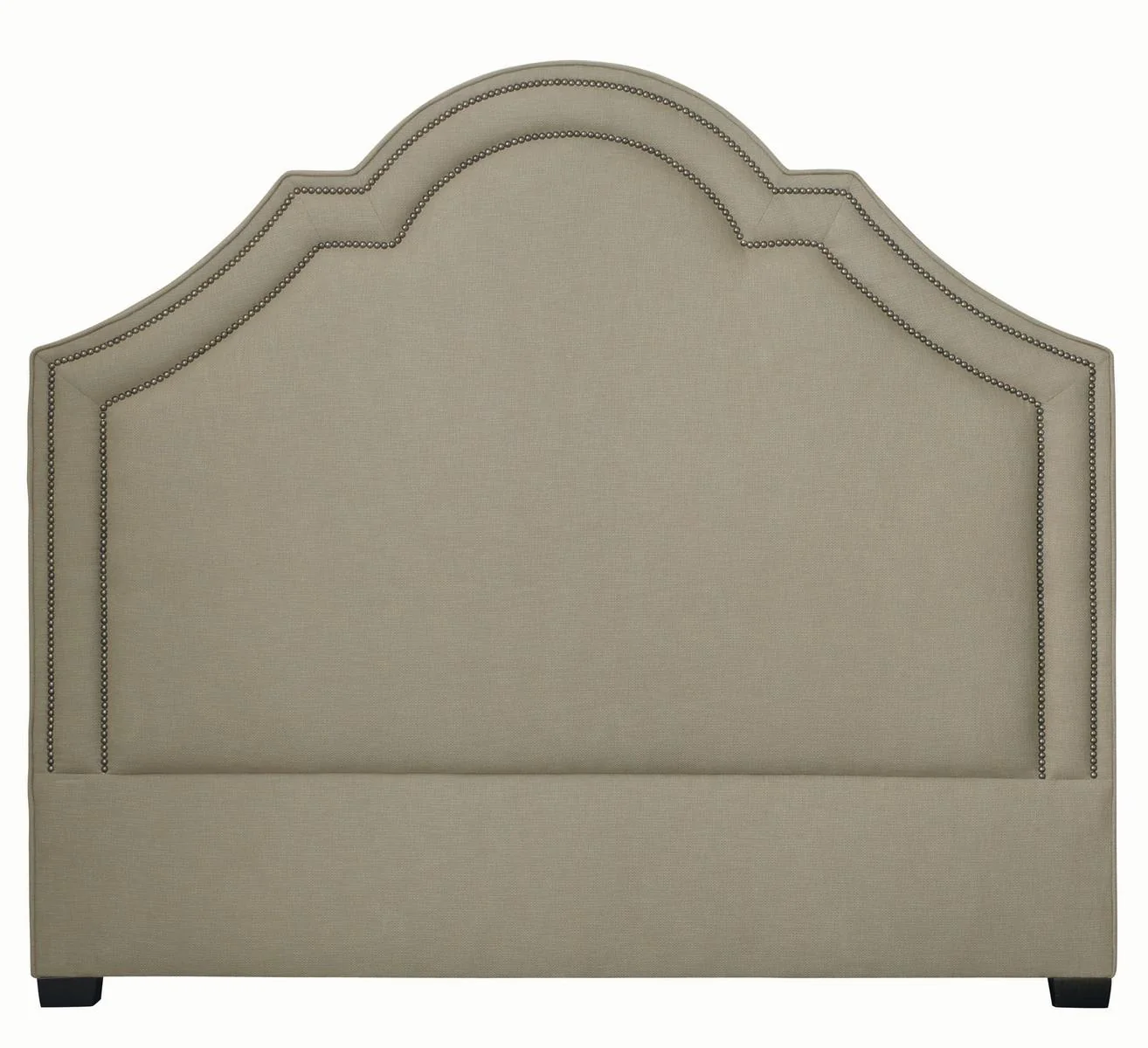 Bernhardt Interiors Madison Crown Top King Headboard w/Bed Frame in Espresso