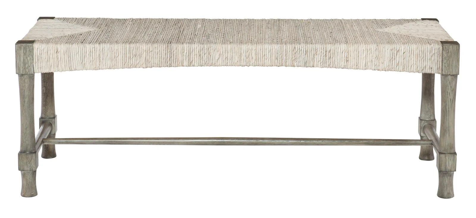 Bernhardt Interiors Palma Bench in Rustic Gray 369-508