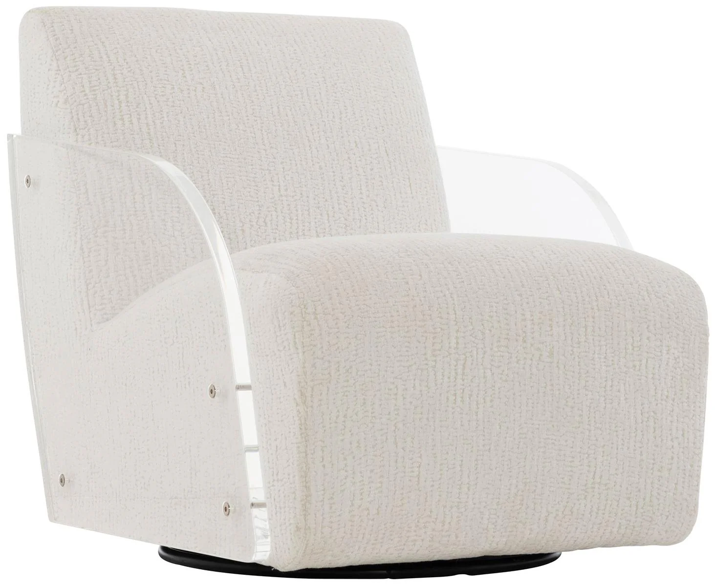 Bernhardt Interiors Perla Swivel Chair in Acrylic N6023S