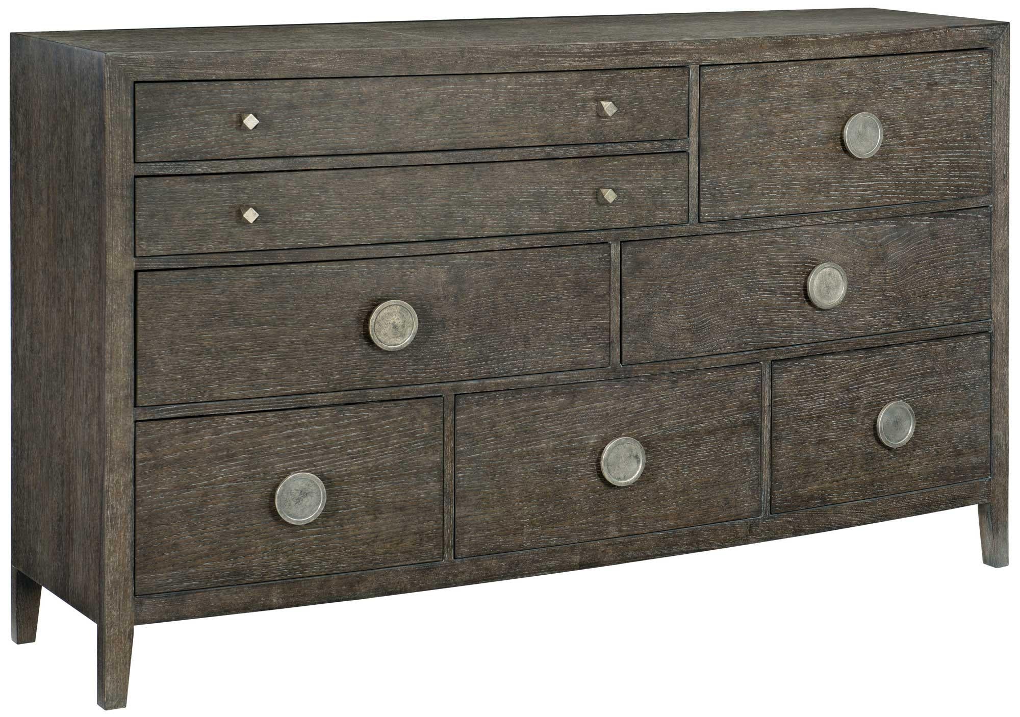 Bernhardt Linea 8-Drawer Dresser in Cerused Charcoal 384-054B