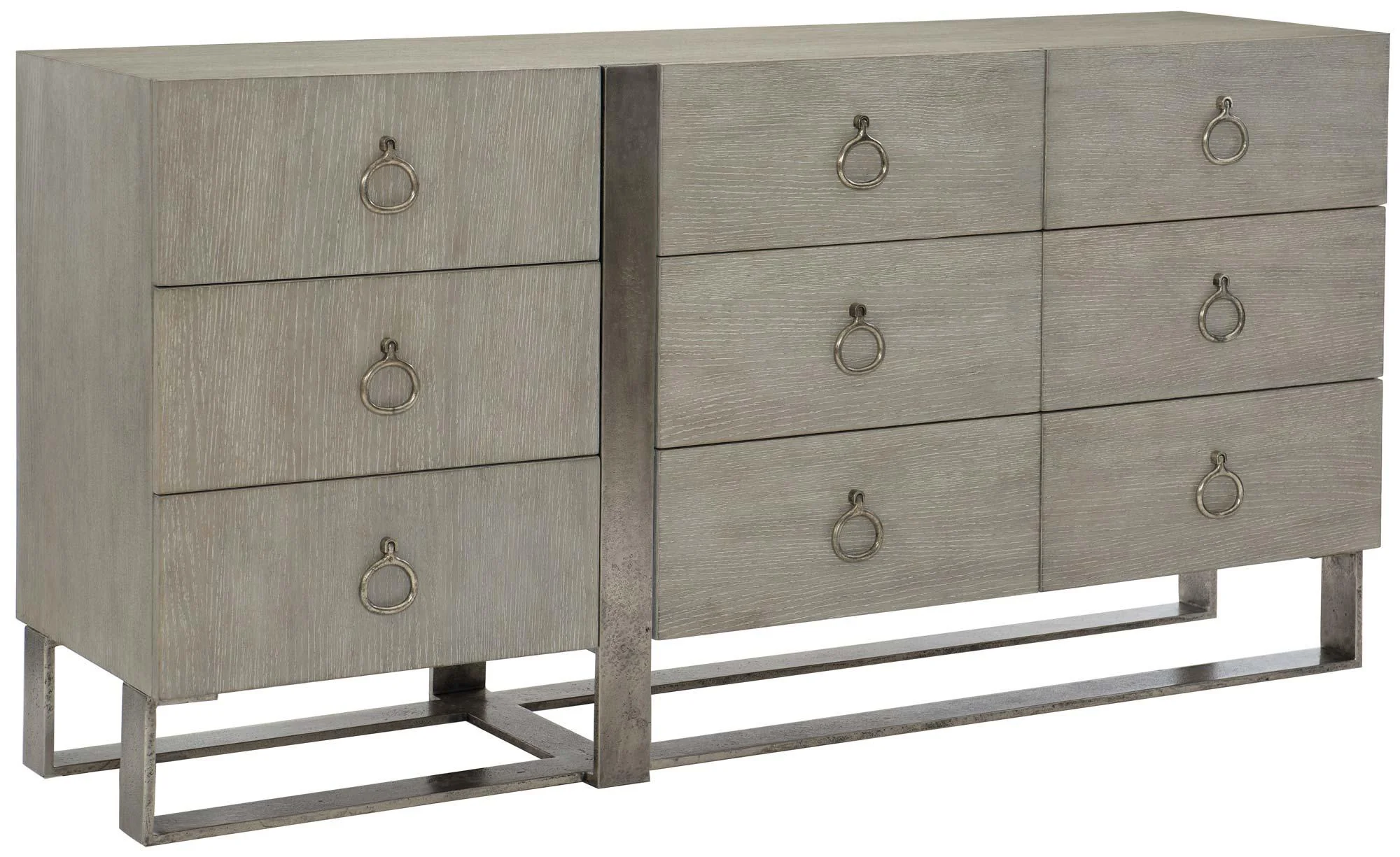 Bernhardt Linea 9-Drawer Dresser in Cerused Griege 384-052G