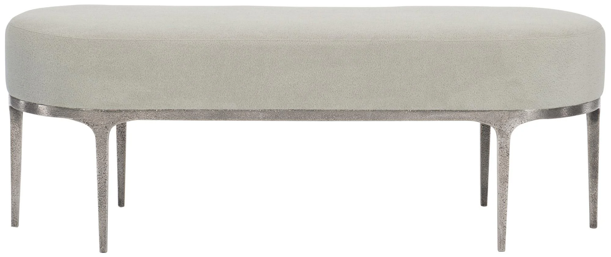 Bernhardt Linea Metal Bench in Textured Graphite 384-508