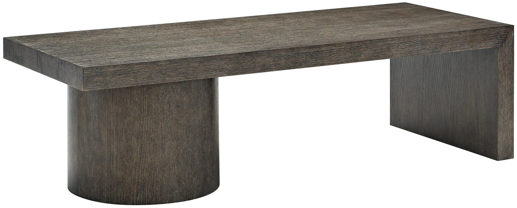 Bernhardt Linea Rectangular Cocktail Table in Cerused Charcoal 384-022B
