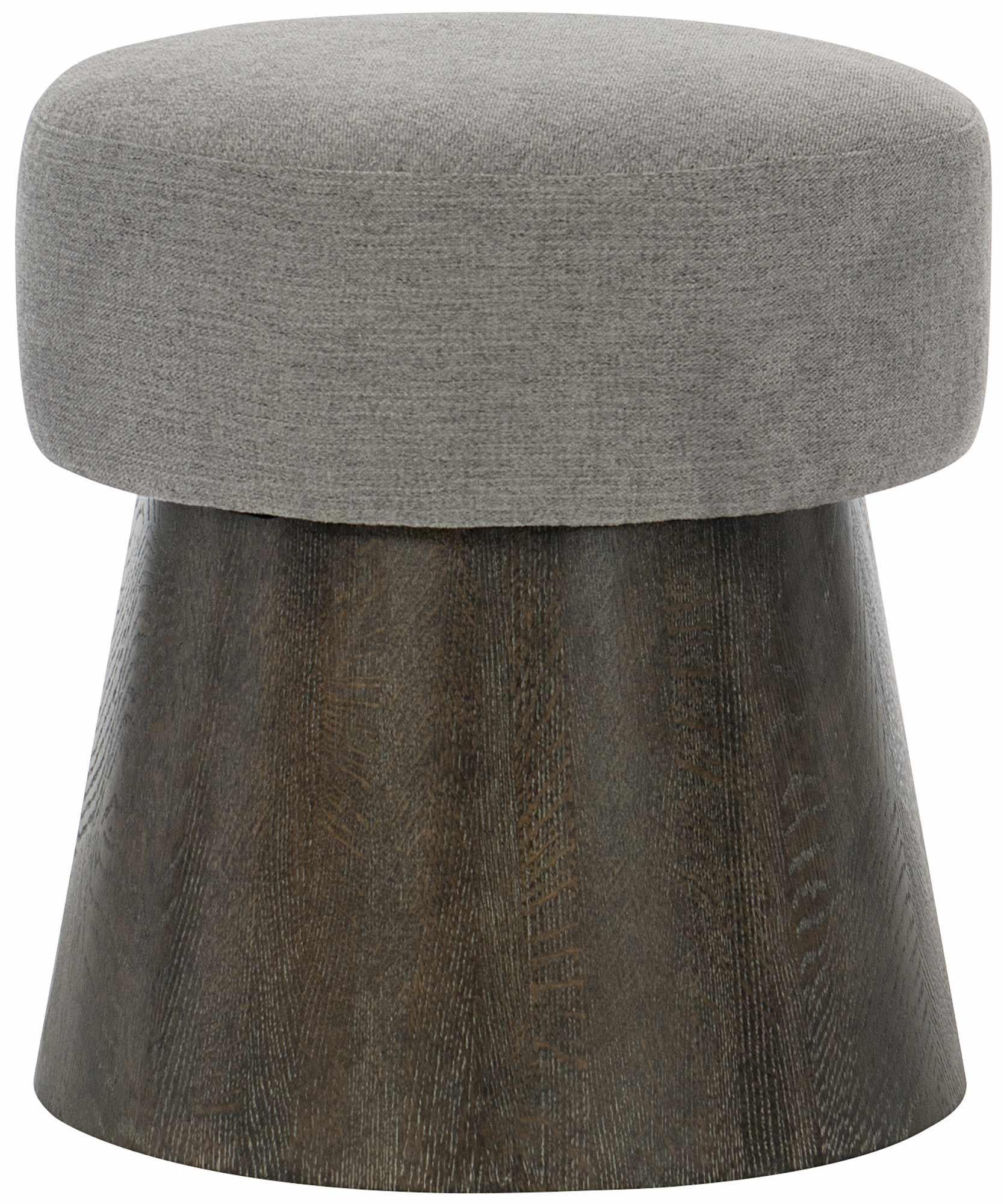 Bernhardt Linea Round Bench in Cerused Charcoal 384-507B