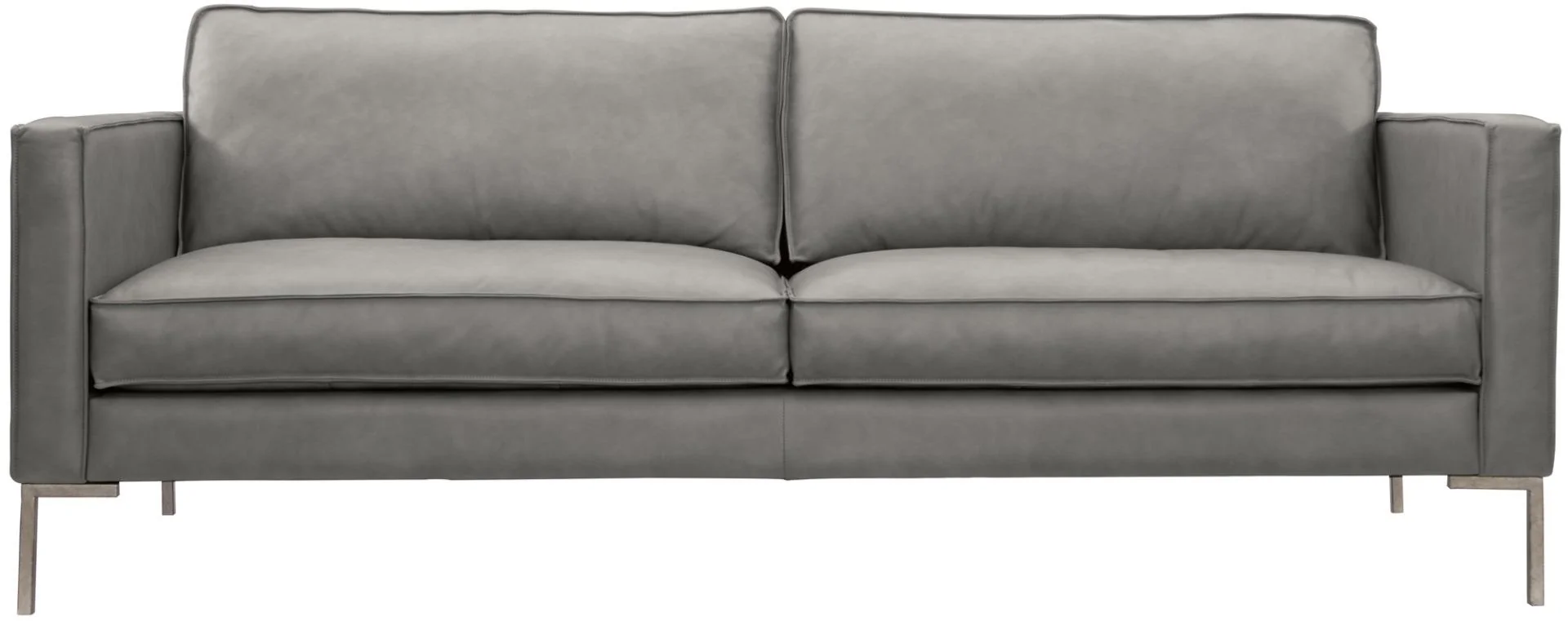 Bernhardt Loft Logan Square Concord Leather Sofa L777LO