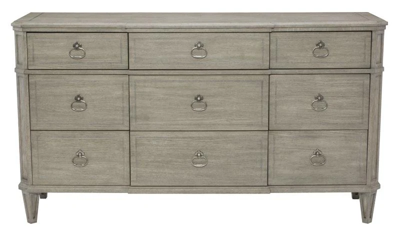 Bernhardt Marquesa 9-Drawer Dresser in Gray Cashmere Finish 359-052