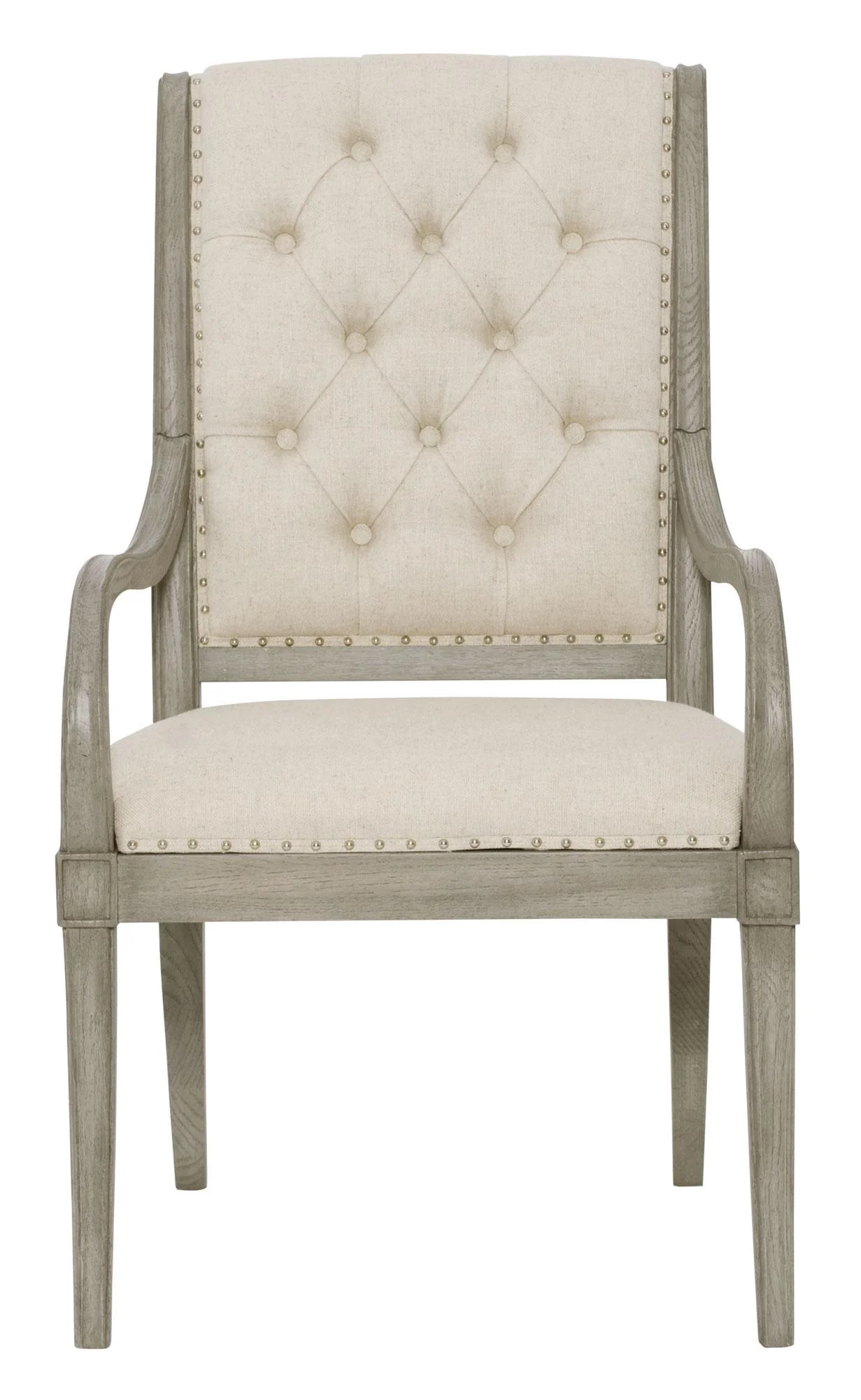 Bernhardt Marquesa Arm Chair in Gray Cashmere Finish 359-542 (Set of 2)