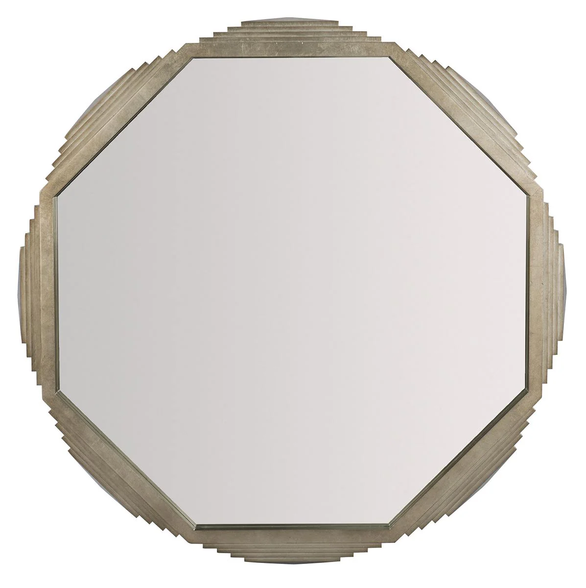 Bernhardt Mosaic Octagonal Mirror in Warm Graphite 373-333