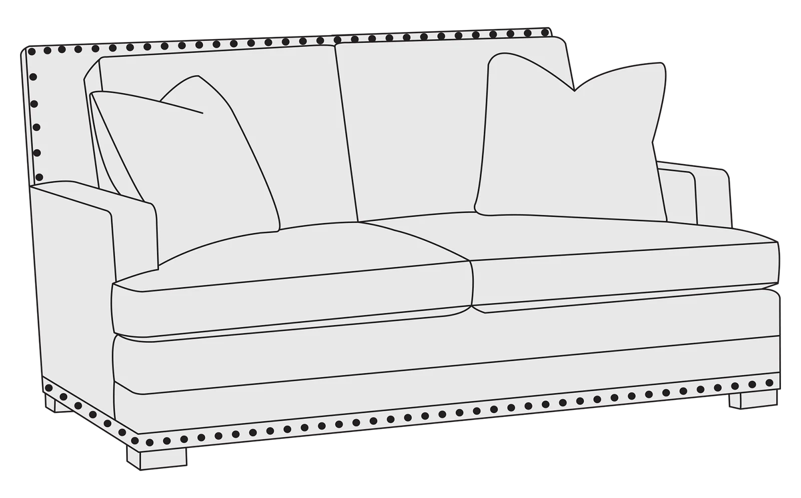 Bernhardt Upholstery Cantor Loveseat B6265