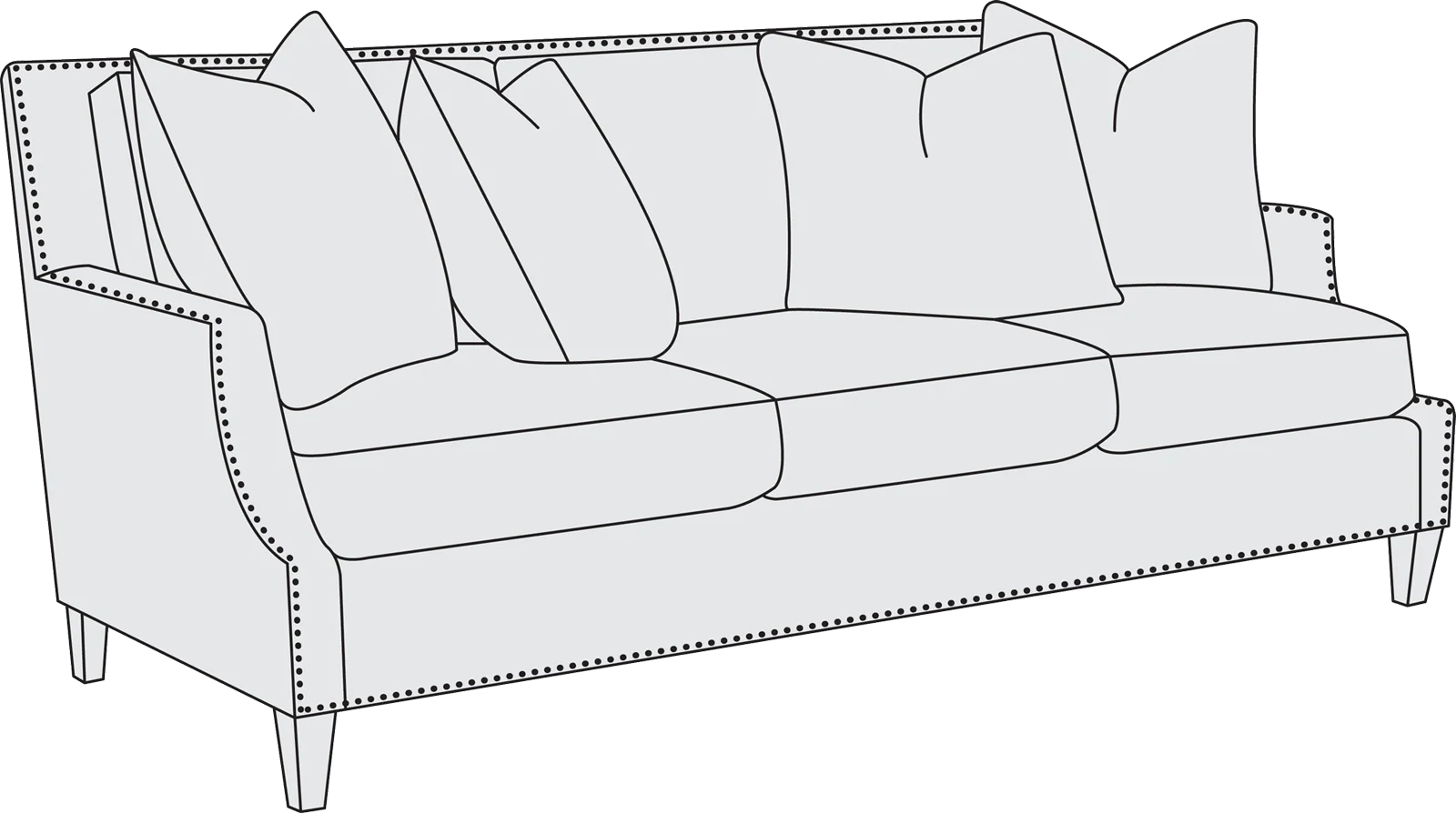 Bernhardt Upholstery Crawford Sofa B7576