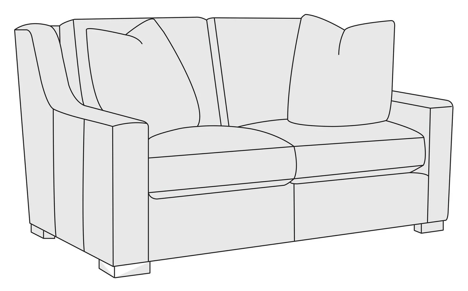 Bernhardt Upholstery Germain Loveseat B2665