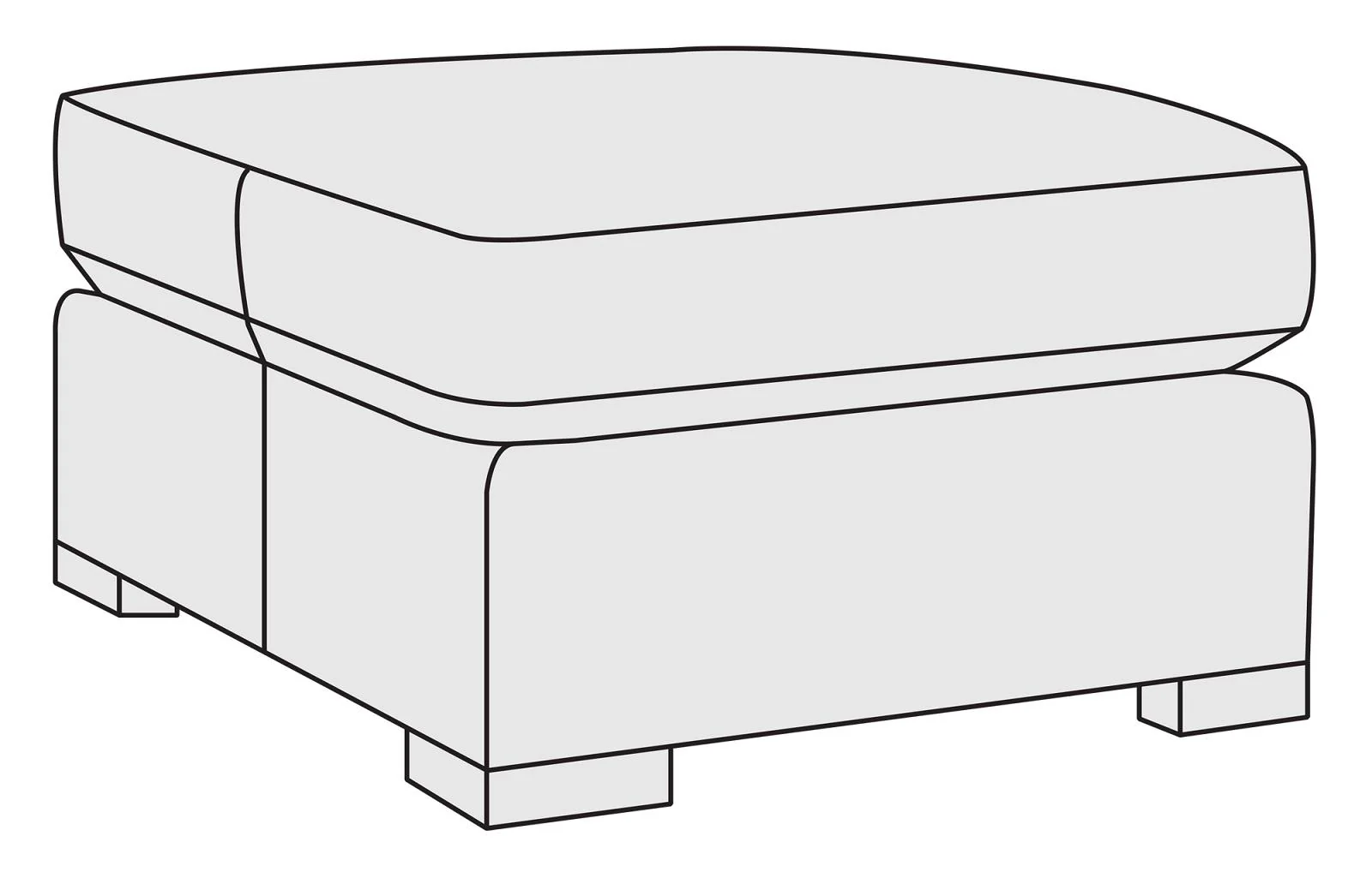 Bernhardt Upholstery Germain Ottoman B2661