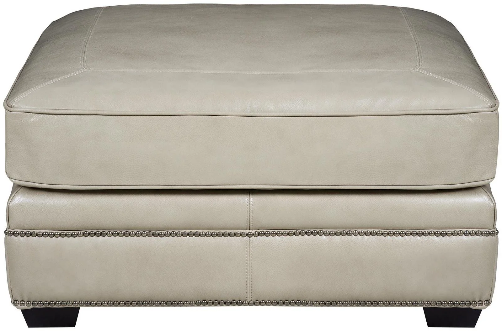 Bernhardt Upholstery Grandview Leather Cocktail Ottoman 7200L