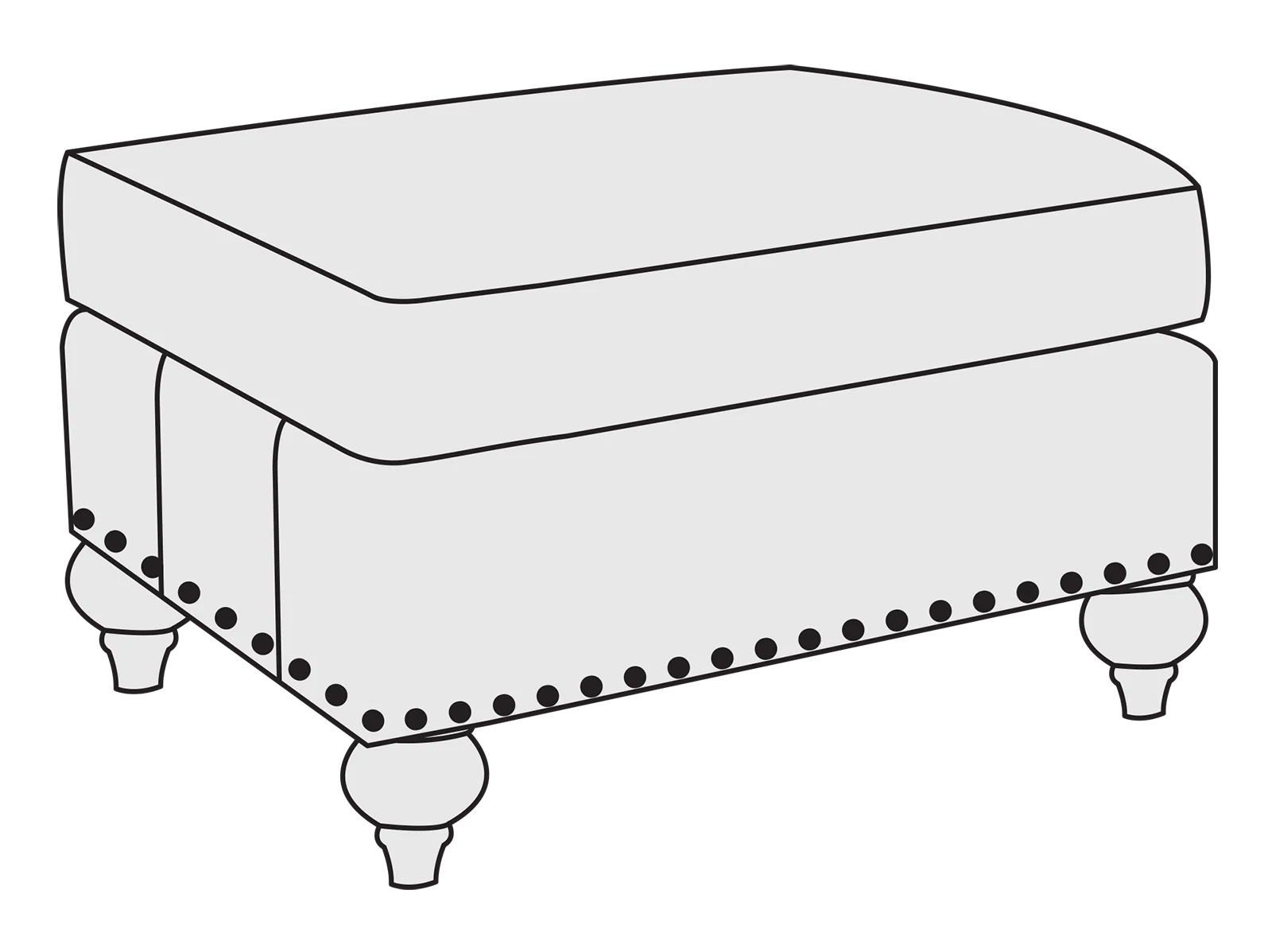 Bernhardt Upholstery Nelson Ottoman 2071LBO