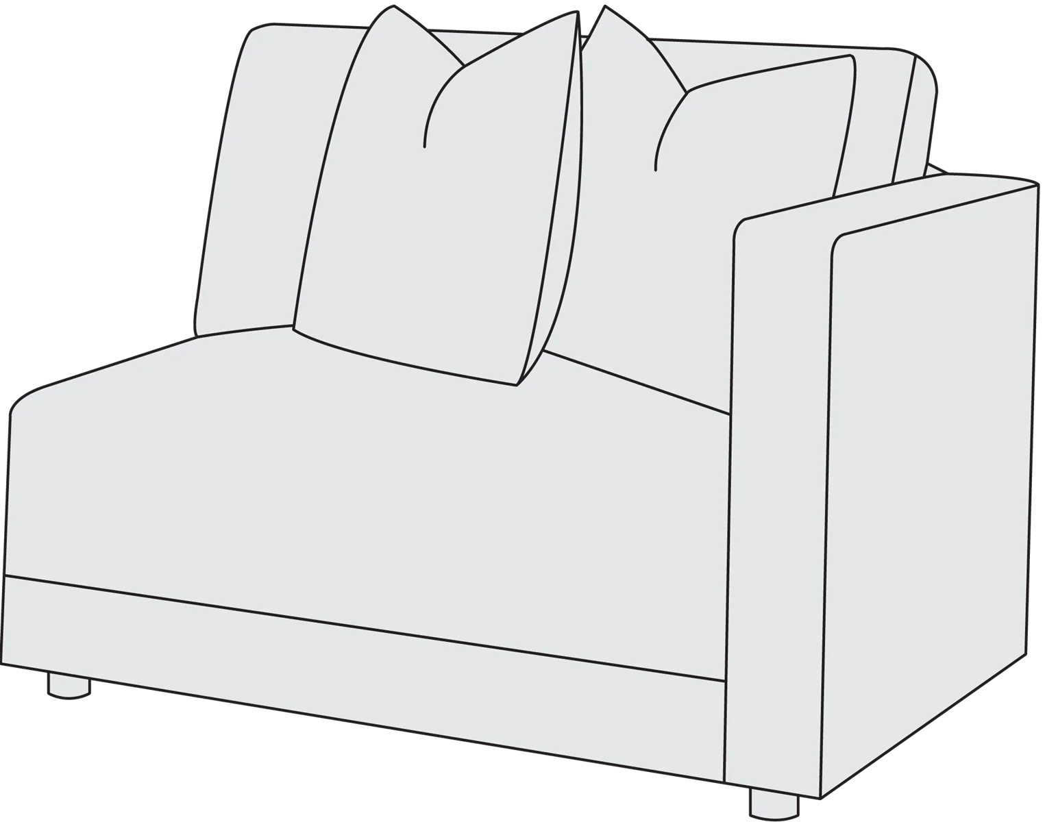 Bernhardt Upholstery Orion Right Arm Chair B3935