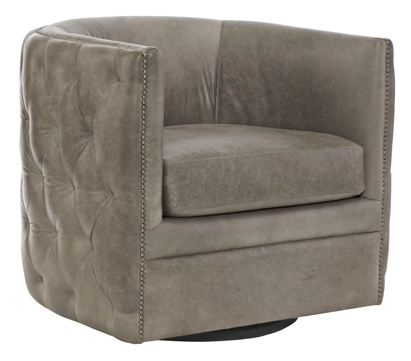 Bernhardt Upholstery Palazzo Leather Swivel Chair 212SLO