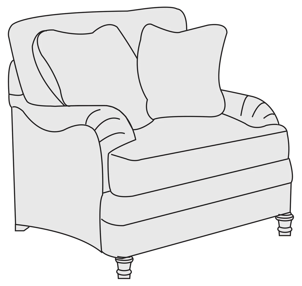 Bernhardt Upholstery Tarleton Chair 1/2 T4263