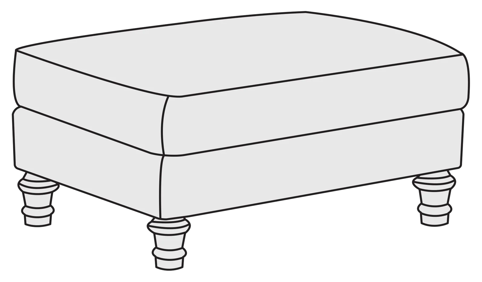 Bernhardt Upholstery Tarleton Ottoman T4261