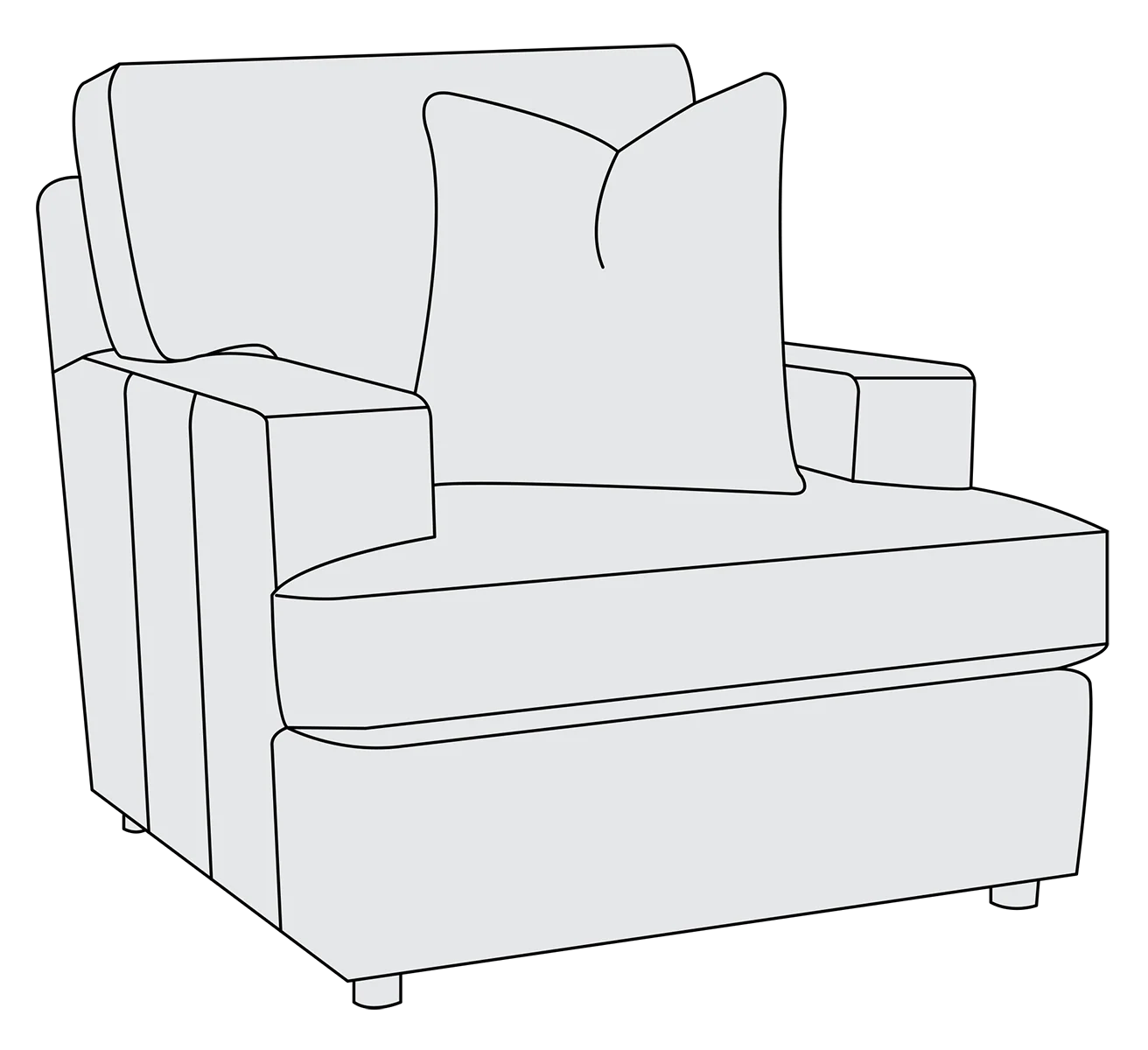 Bernhardt Upholstery Winslow Chair in Leather 3412L