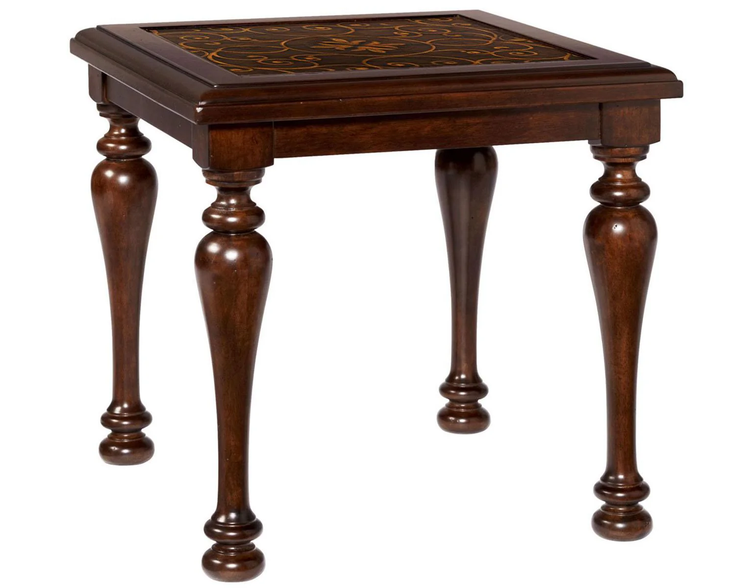 Bernhardt Valencia End Table in Dark Brown 475-121