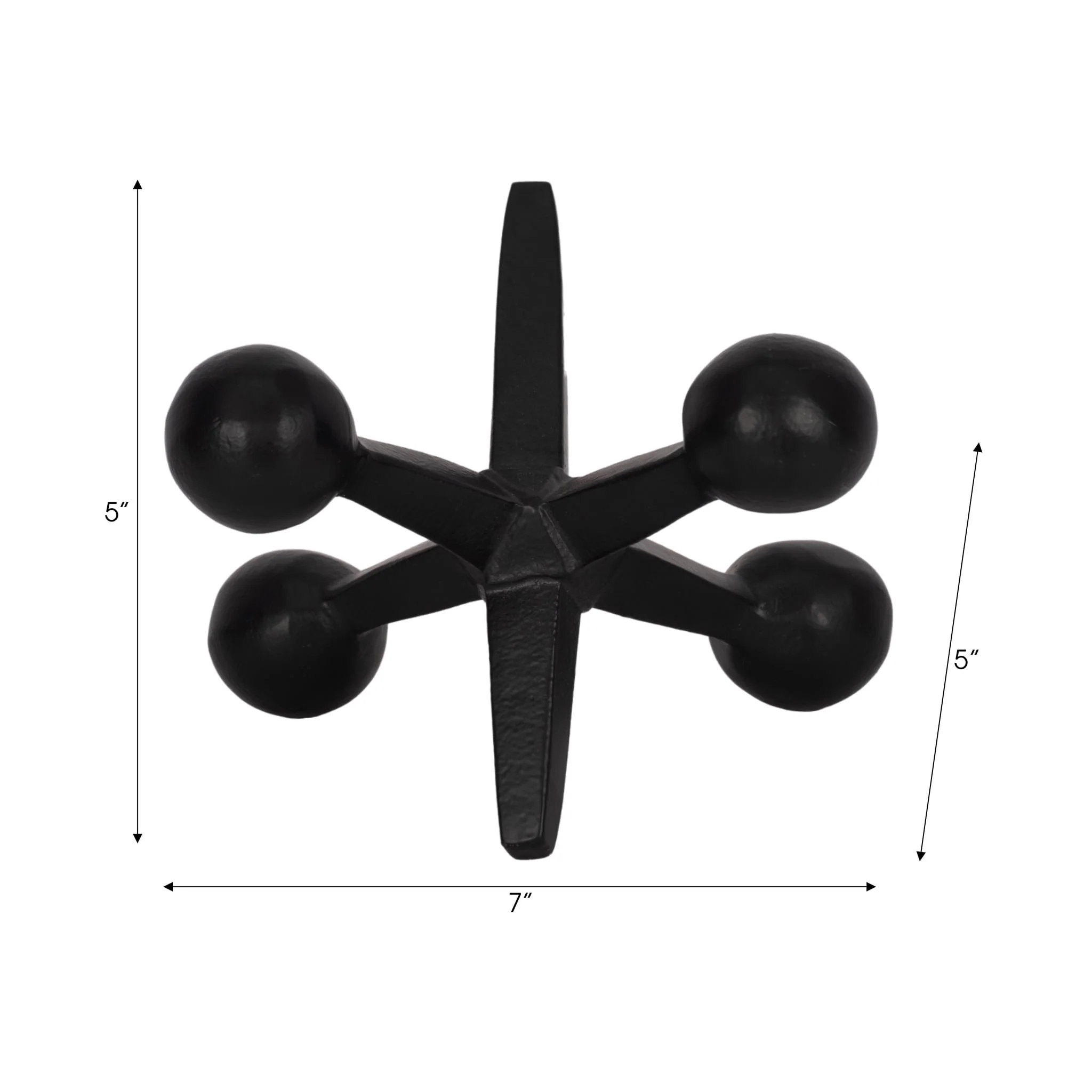 Black Metal Jacks Decor, 5 - Image 2