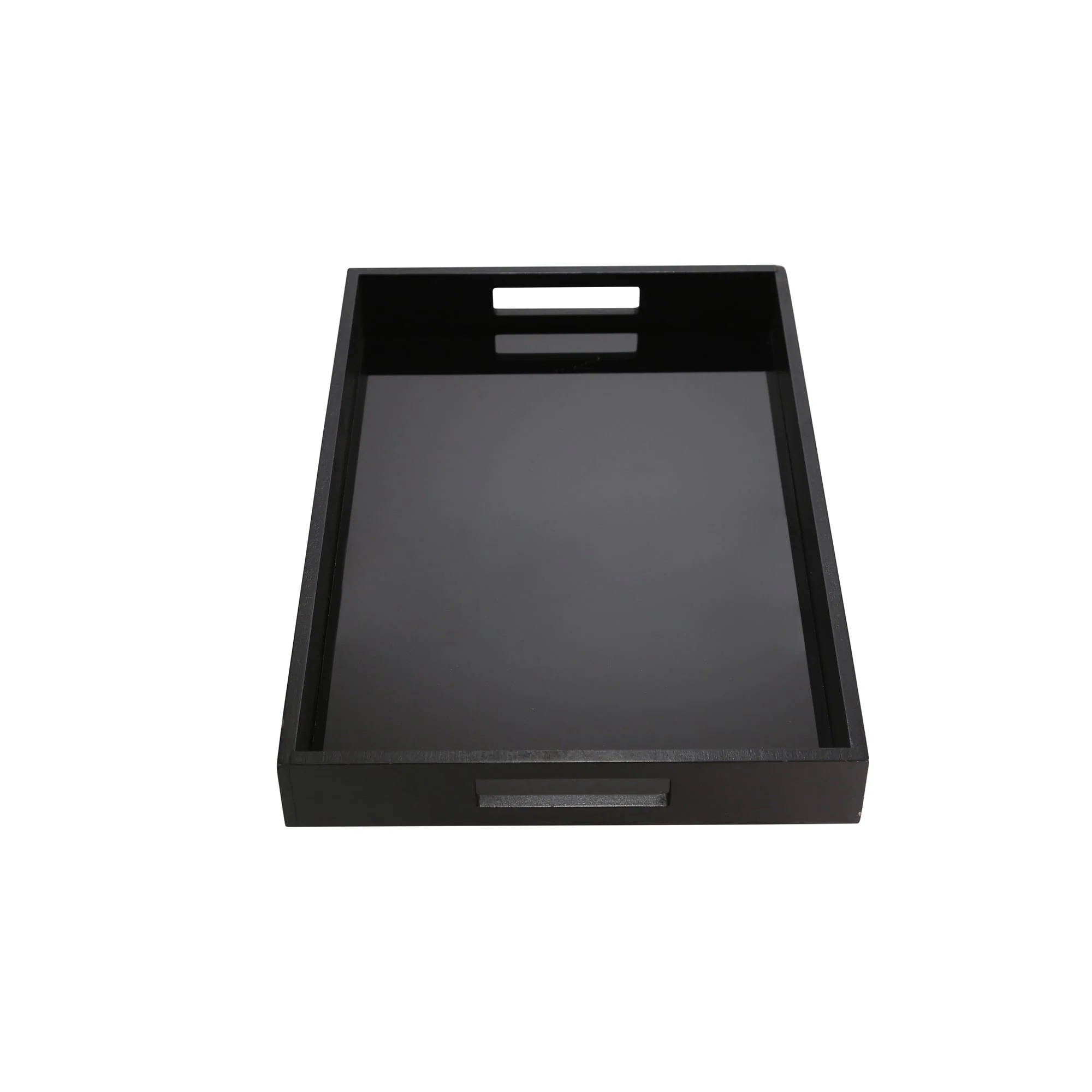 Black Wood/glass Tray - Image 3