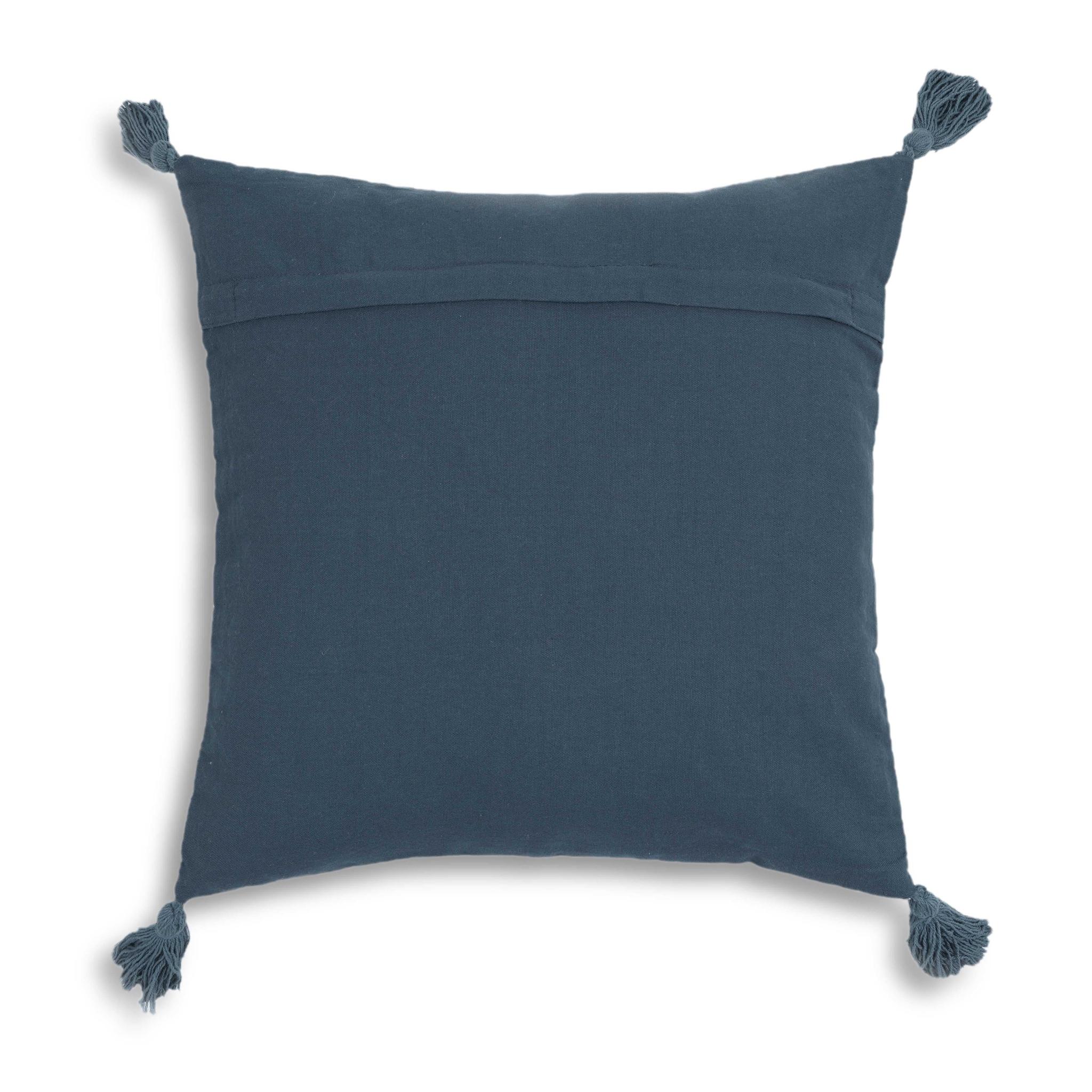 Blossom Printed Cotton Tassel Accent Cushion - COVER - Image 3