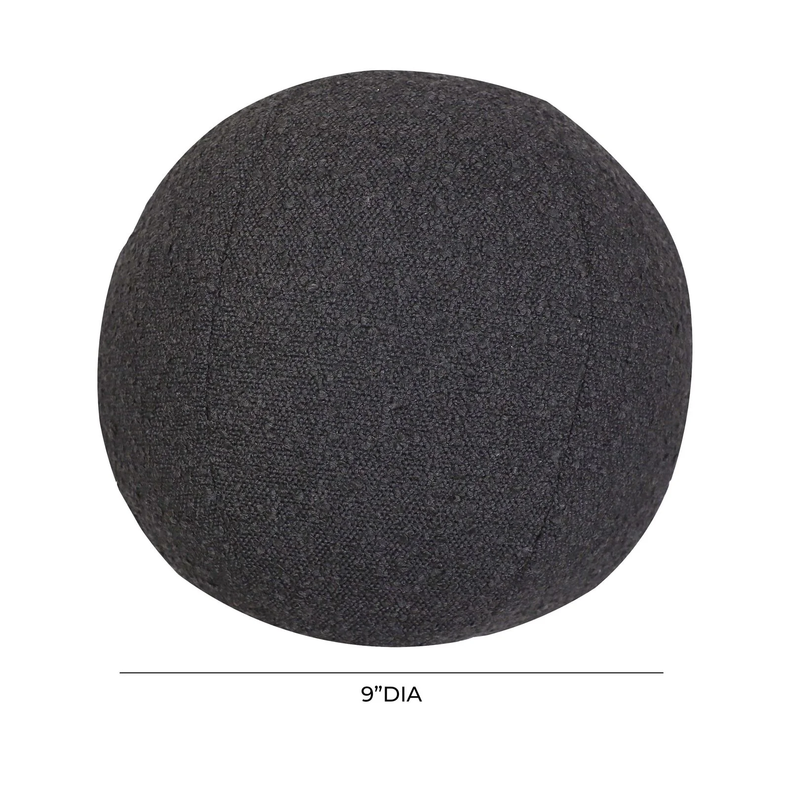 Boba Black Boucle 9 inch Pillow - Image 4