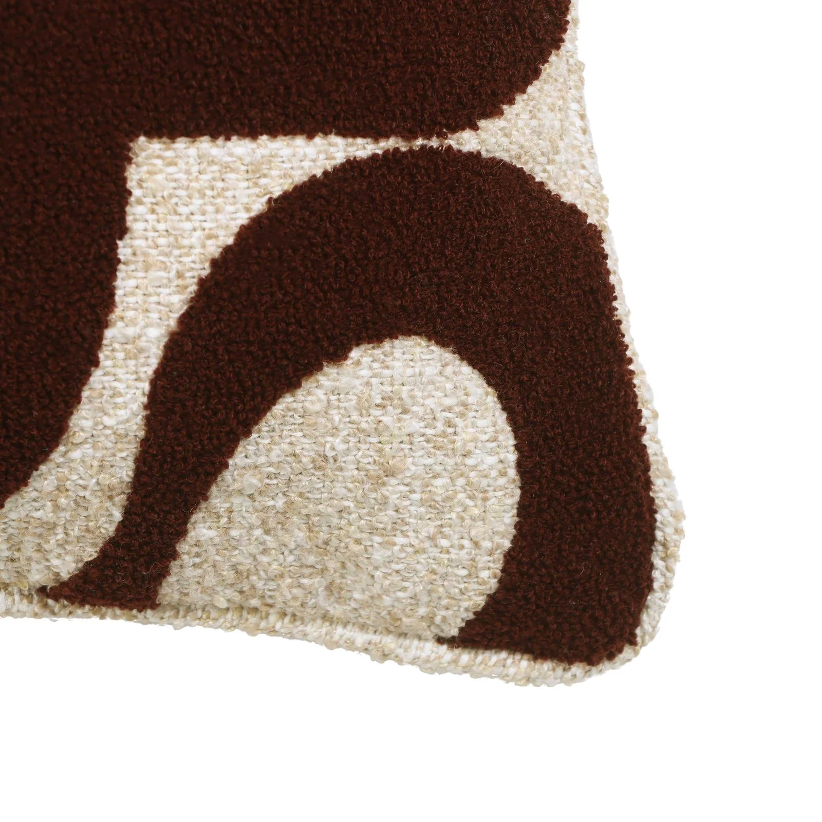 Bonney Chocolate Brown Boucle Accent Cushion - Image 9