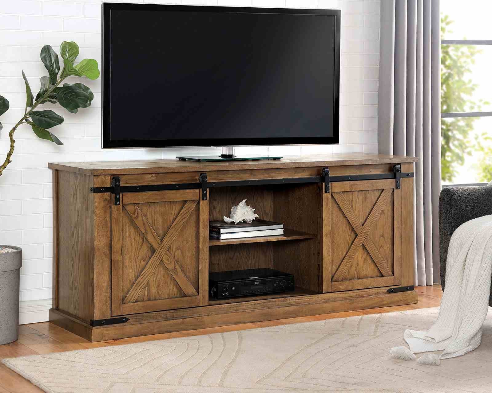 Borrego TV Stand, Dark Oak