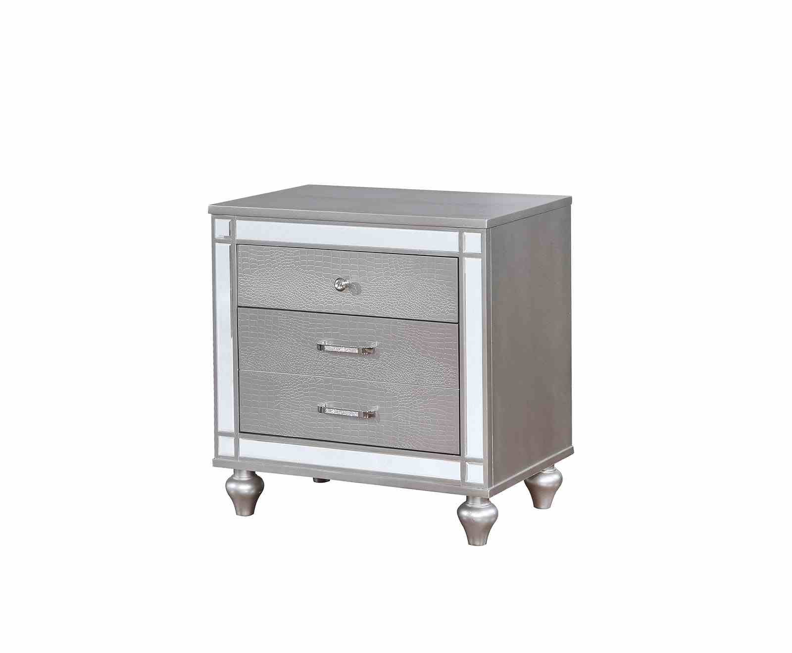 Brachium Nightstand, Silver