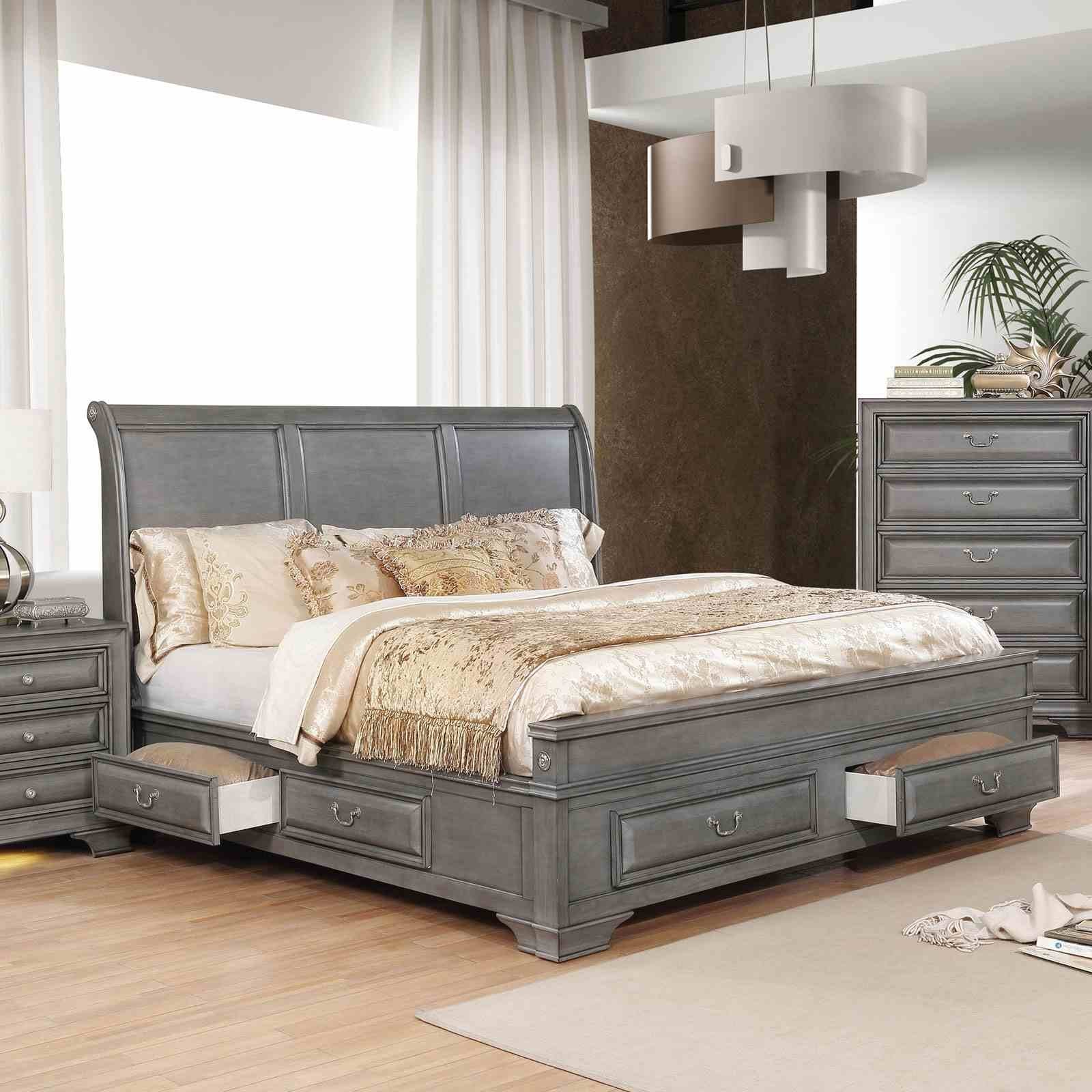 Brandt Cal.King Bed, Gray