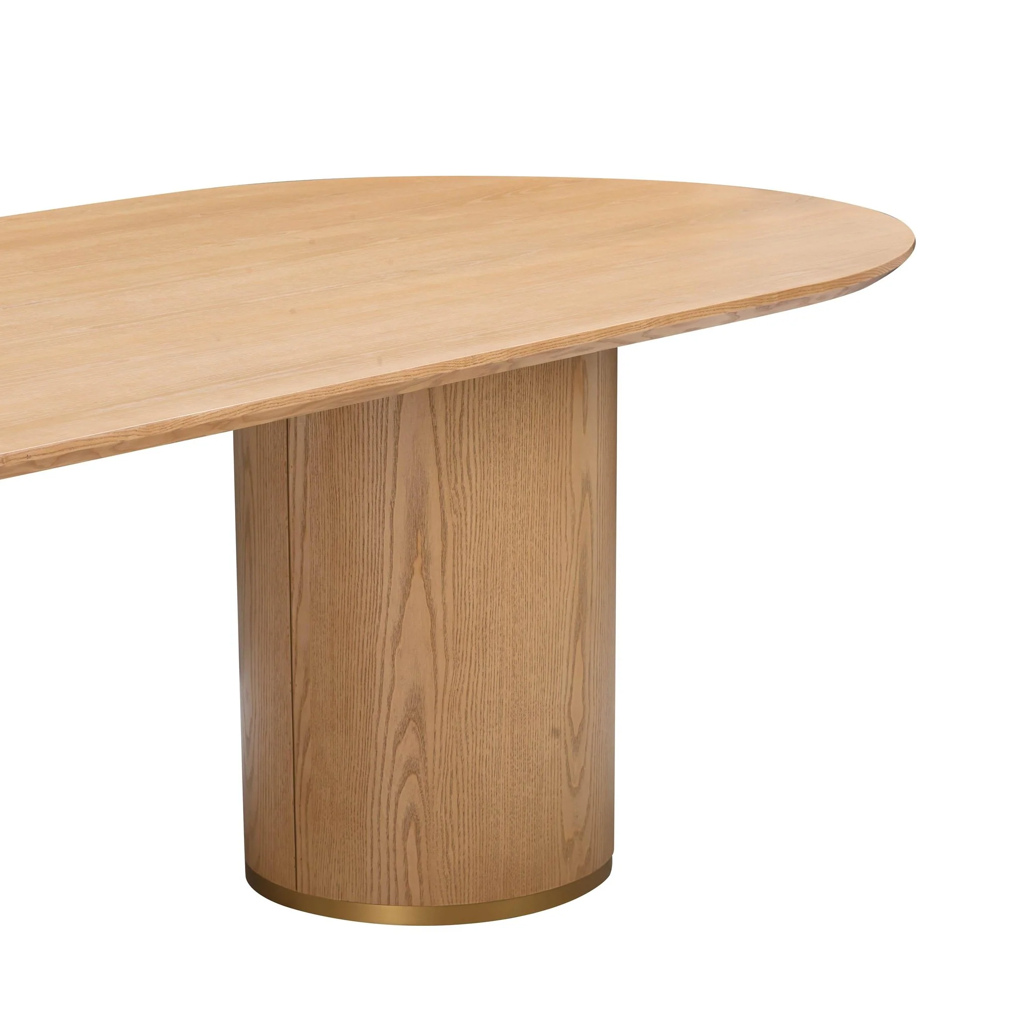 Brandy Natural Ash Wood Oval Dining Table - Image 7