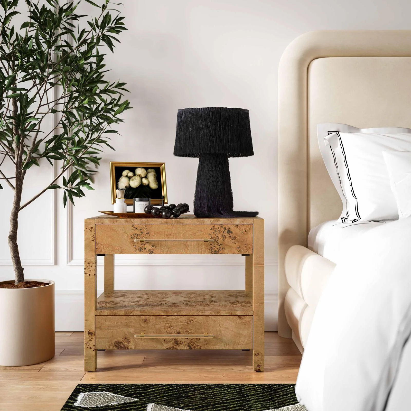 Brandyss Honey Burl Nightstand - Image 2