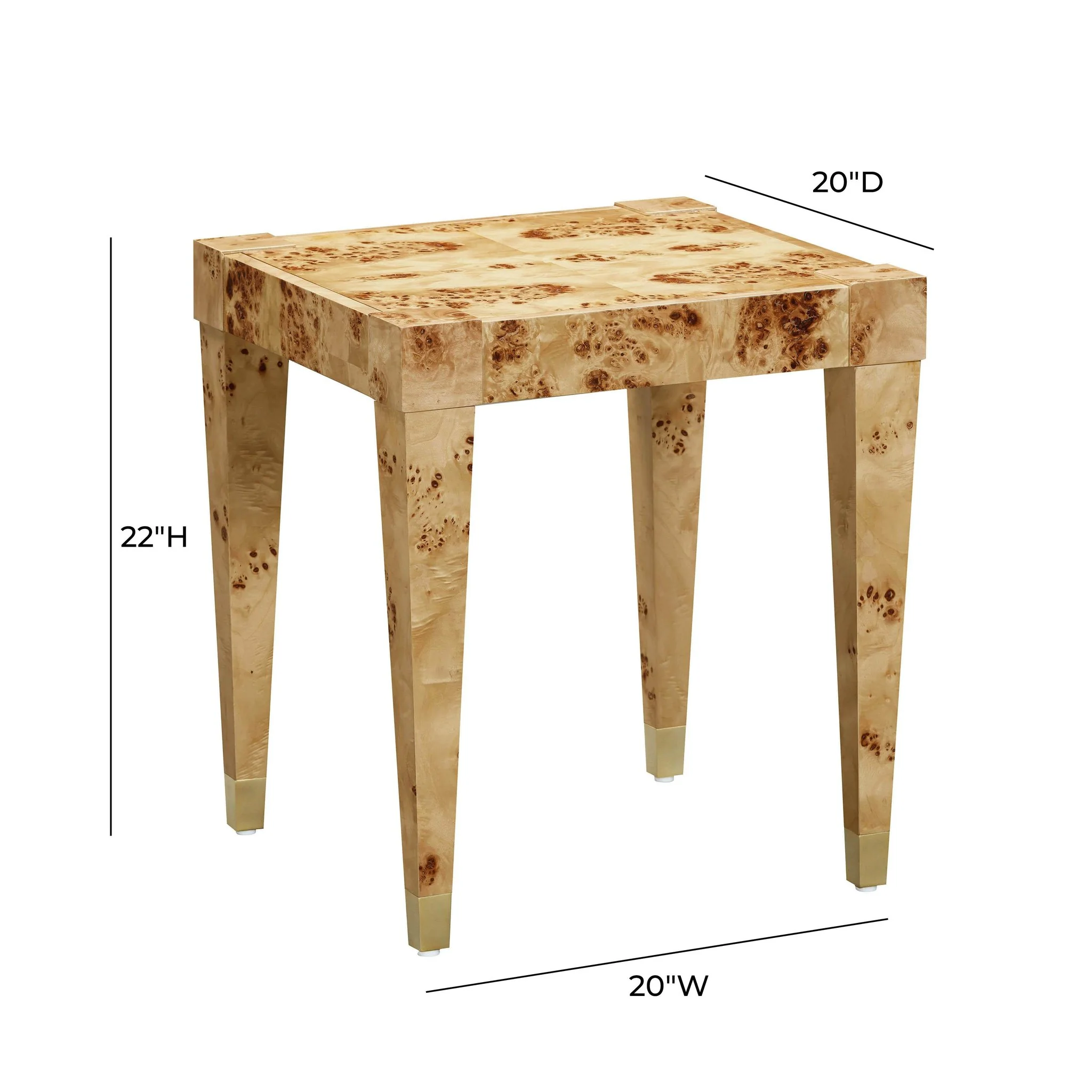 Brandyss Natural Burl End Table - Image 6