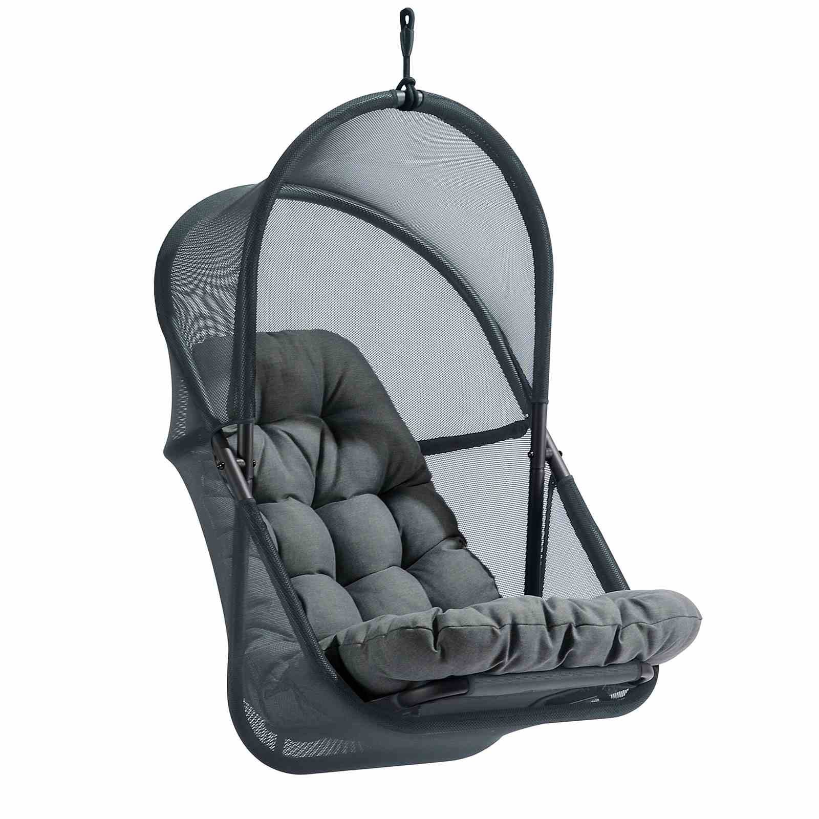 Breeze Swing Chair w/ Stand, Dark Gray
