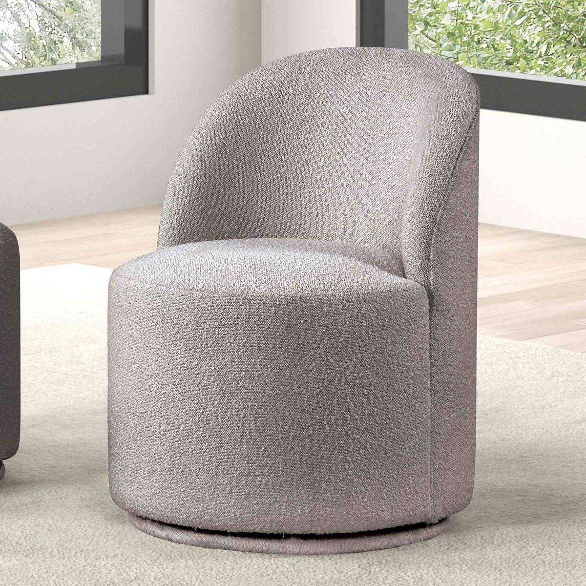 Broager Dining Swivel Chair, Light Gray