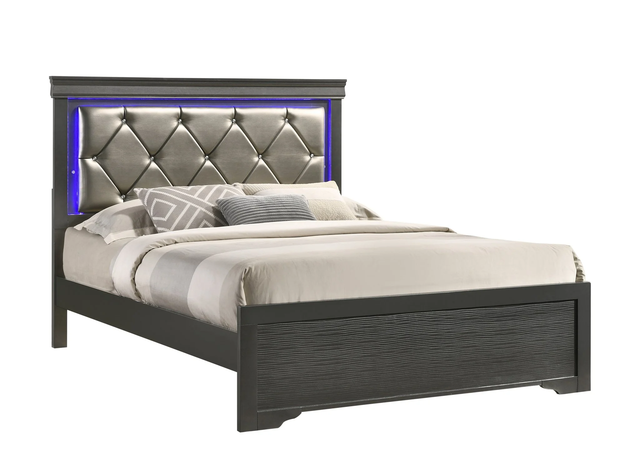 Brooklyn King Bed Gray - Image 2
