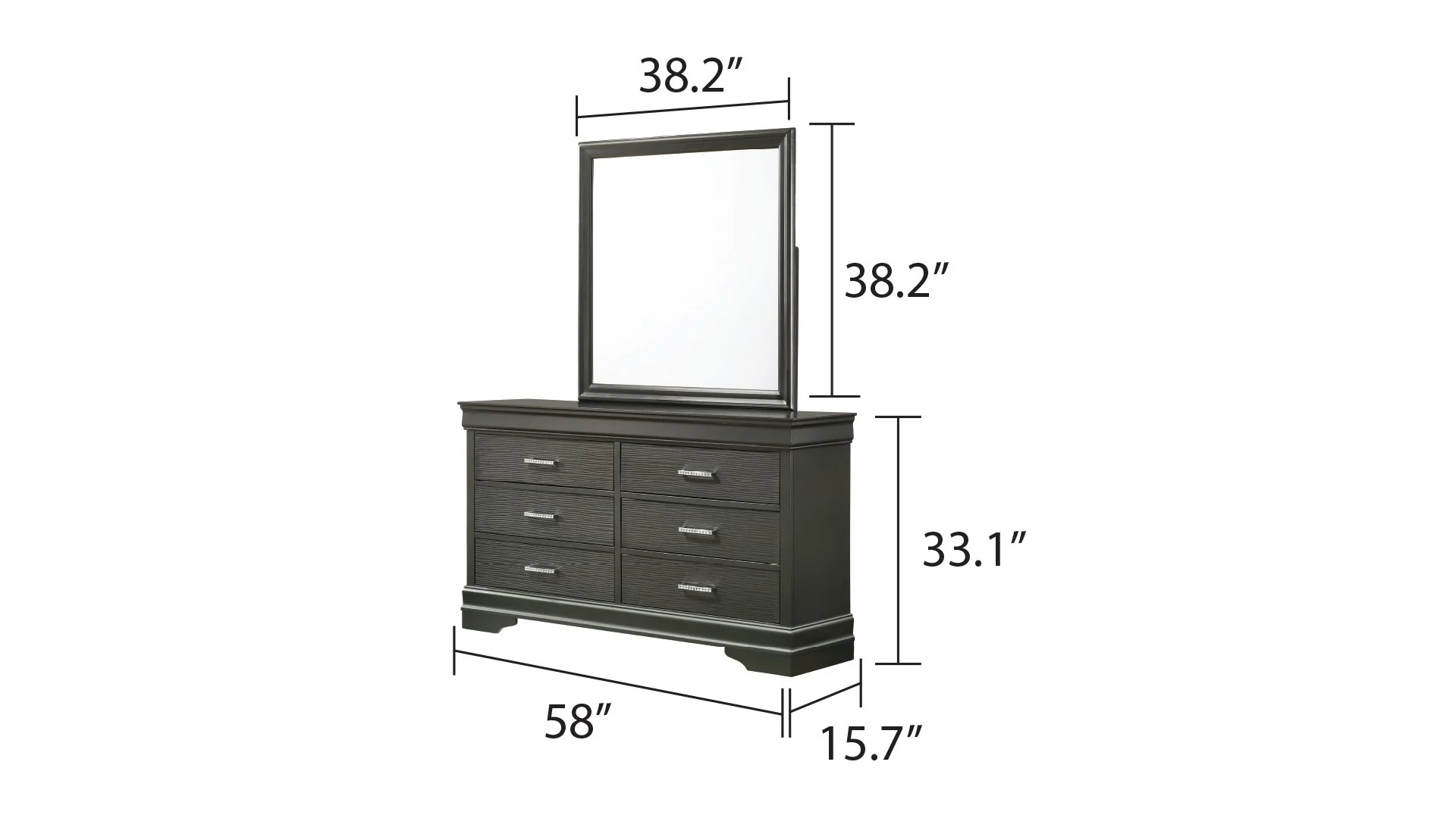 Brooklyn Queen 5 Bedroom Set White - Image 6